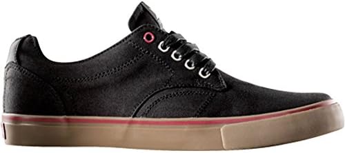 Dekline Tim Tim - Skateboard Shoes (12, Black/Gum Waxed Canvas)