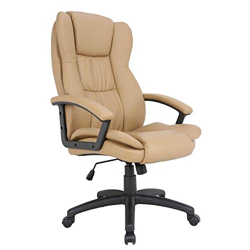 HOMEFUN Ergonomic Executive Office Chair, Black High Back Comfortable
