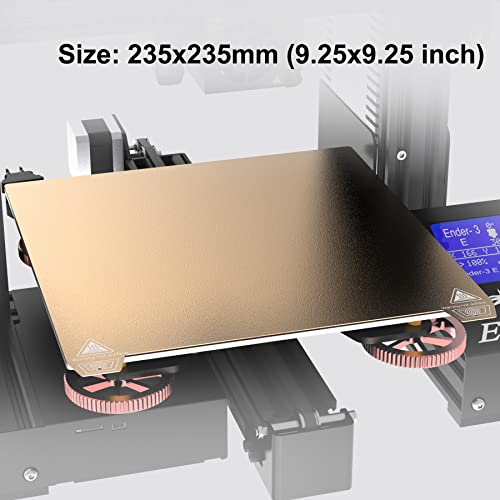Kdeavi Build Plate 235x235mm PEO PEI Sheet Build Plate For Ender 3/ Ender 3 S1/Ender 3 V2/ Ender 3 Pro Upgrade Heated Bed Double Side Printing CR20 Ender 3 V3 Se Build Plate