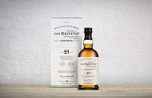 The Balvenie Portwood Single Malt Scotch Whisky 21 Jahre mit Geschenkverpackung, 70cl – Bild 3