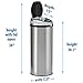 iTouchless 13 Gallon Touchless Sensor Kitchen Trash Can with Odor Control System, Brushed Stainless Steel, Round Garbage Bin for Home or Office - IT13RCB