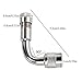 Dsycar 45 Degree 90 Degree 135 Degree Brass Valve Stem Extension - Set of 6 (Silver)