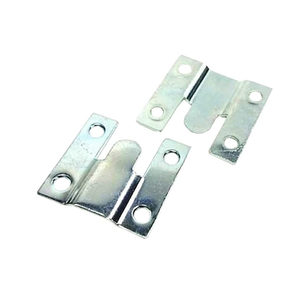 Merriway BH07324 (100 Pcs) Flush Mounts Standard Interlocking Sofa Connector Brackets, 35 mm x 35 mm - Pack of 100 Pieces