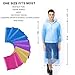 Disposable Rain Poncho Raincoat for Adults, 10 Pack - Extra Thick Emergency Rain Ponchos for Men and Women with Drawstring Hood, Reusable Family Rain Gear for Travel Disney Festivals (2019 Upgrade)