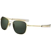 Randolph Eyewear Aviator Sunglasses for Women & Men – Non-Polarized & Polarized Lenses, 23k Gold UV Protection Sunglasses