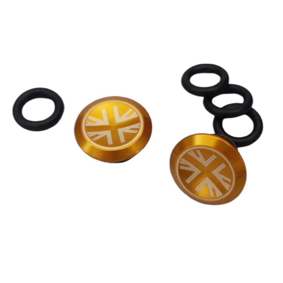Aluminium Handlebar Plugs for BROMPTON (PAIR) Union GOLD