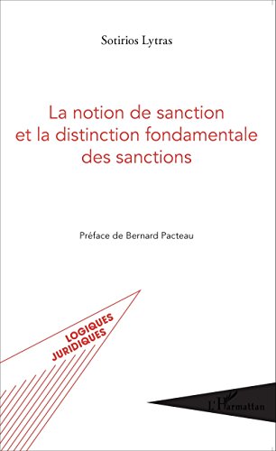 La  notion de sanction et la distinction fondamentale des sanctions