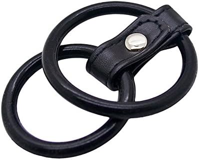 Rosbane(TM)Time Delay Silicone Dual P e n is Ri n gs Cock Ri n gs S e x Products for Men, Adult S e x T o ys Cock Cage Products