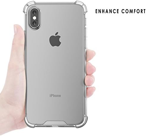 Apple iPhone X Case Crystal Clear Bumper Silicone Gel iPhone Soft Cover