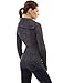 PattyBoutik Women Asymmetric Neck Raglan Marled Sweater (Heather Navy Blue Medium)