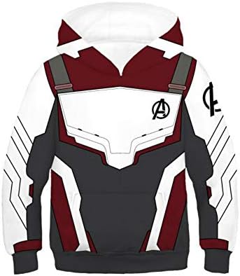 The Avengers Captain America Quantum Realm Hoodie 3D Sweatshirt Coat Cosplay Costume Jacket Pullover for Kids