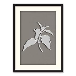 Black Paper Framed Canvas Wall Art...