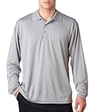 UltraClub 8405LS Men's Cool & Dry Sport Long-Sleeve Polo Shirt
