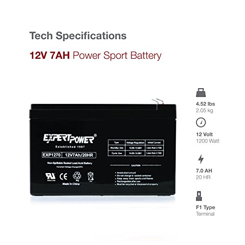 1 ExpertPower+EXP1270+Rechargeable+Lead+Battery