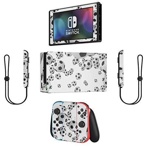 Lots of Soccer Balls - Decal Sticker Wrap - Compatible with Nintendo Switch
