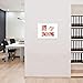 Wall Mount Acrylic Sign Holder with Tape Adhesive for Office, Home, Store, Restaurant, No Drilling - Horizontal (5x7)