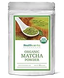 Healthworks Matcha Green Tea Powder Organic, Culinary Grade, 1lb