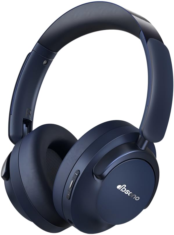 Photo 1 of **It's used, it's missing a part, and it's not known if it works 100%.****Hybrid Active Noise Cancelling Headphones, Over-Ear Bluetooth Headphone, 60H Playtime, Deep Bass, Transparency Mode, Comfort Fit Ear Cups, White Elephant Gifts for Adults, Travel Of