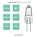 LUXRITE LR20920 (10-Pack) Q20T3/G4/12V 20-Watt Halogen Pin Base Light Bulb, Dimmable, 300 Lumens, G4 bi-pin Base