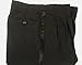 Broadway Tuxmakers Men's Adjustable Black Tuxedo Pants with Satin Stripe (36-37-38)