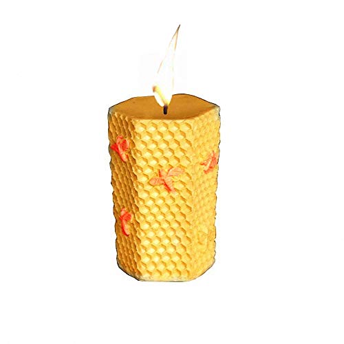 Fewo 2 Pack 3D Bee Candle Molds Beehive Silicone Mold for