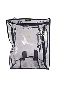 DAFTER Black 20 Transparent Soft Luggage Trolley Protective Covers