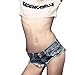 Lowpricenice Sexy Cut Off Low Waist Women Denim Jeans Shorts Short Mini Hot Pants (L)