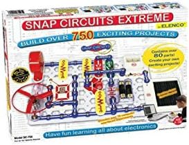 Snap Circuits Xtreme Science Experiments Kit Build Over 750 Exciting Projects Includes Solar-Powered and Magnetic Experiments