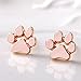 T-PERFECT LIFE 3 Pairs Cute Cat Dog Paw Studs Earrings Dog Lovers Jewelry