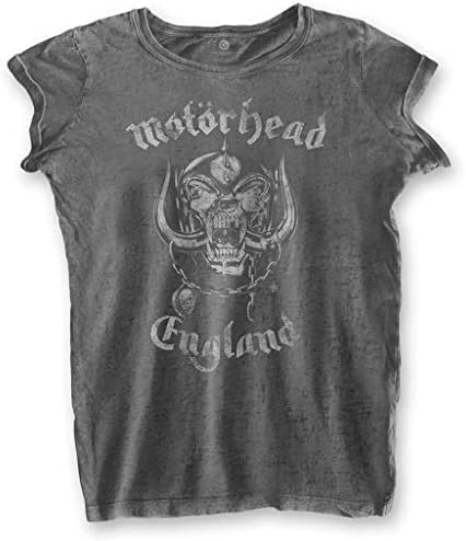 Motorhead 'England' Womens Burnout T-Shirt