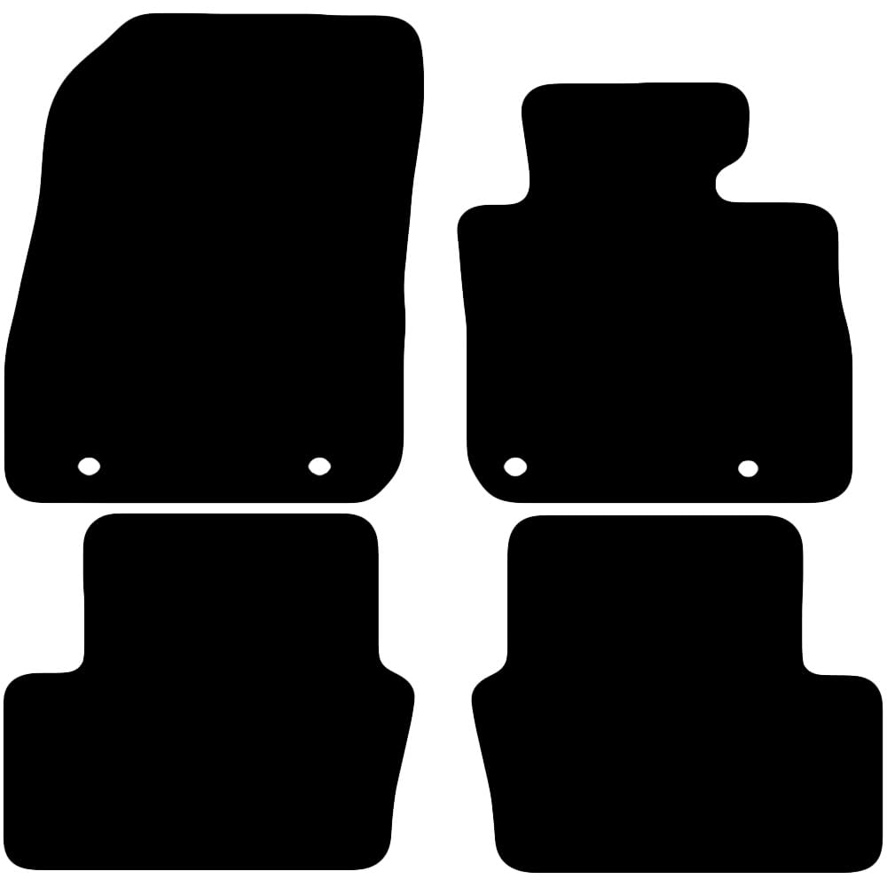 Carsio Carpet Car Mats For Mazda CX-3 2015-2020 4 Piece Set Tailored Fit Floor Mat Complete Accessory Black Custom Fitted - All Weather, Anti-Slip Backing & Black Trim