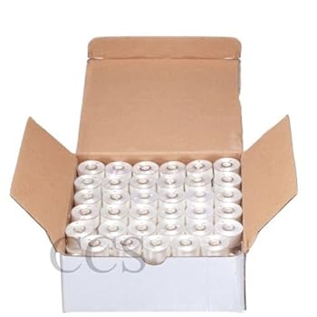 144 Prewound Bobbins for Brother Embroidery Machine Size A (156)