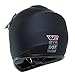 IV2 Youth/Kid Size Matte Black High Performance Motocross, ATV, Dirt Bike Helmet [DOT] - Large
