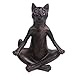 KiaoTime Vintage Rustic Decorative Resin Animal Cat Yoga Pose Figurine, Perfect for Meditation Room or Yoga Practice