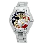 Birthday/Christmas Day Gifts USMC United States Marine Corps Analogue Stainless Steel Men's Watch