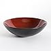 Gibson Bowl Dinnerware set, 5 Piece, Burgundy/Black.