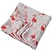 Boy and Girl 100% Cotton Swaddle Blanket, Cute Baby Bamboo Muslin Blankets for Large Size 47 x 47 inches (Flamingo)