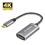 USB C to HDMI Adapter (4K@60Hz), USB Type-C to HDMI Adapter (Thunderbolt 3 Compatible) for MacBook Pro 2016 2017, iMac, Samsung Galaxy S9/S8/Note 8, Chromebook, Dell XPS 13/15 etc(Space Gray) 
