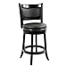 Boraam Augusta Counter Height Swivel Stool, 24-Inch, Black