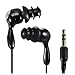 Water Sport Waterproof In-Ear Earbud Stereo Headphones for iPod/iPhone/MP3 Player Black