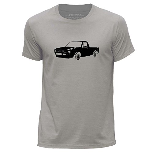 STUFF4 Men's Round Neck T-Shirt/Stencil Car Art / VW Caddy Mk1/CS