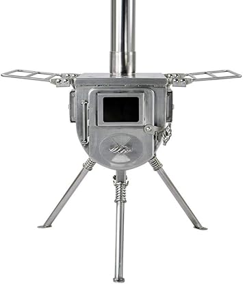 Amazon テンマクデザイン ウッドストーブ サイドヴュー M ケース付き2点セット Tent Mark Designs スポーツ アウトドア