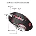 Rechargeable 2.4Ghz Wireless Gaming Mouse with USB Receiver,7 Colors Backlit for MacBook, Computer PC, Laptop (600Mah Lithium Battery) (Black)thumb 3