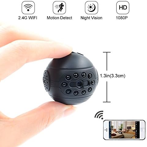 Hidden Camera, LXMIMI 1080P HD Mini Spy Camera Wireless Spy Hidden Camera Remote View with Night Vision &amp; Motion Detection for Home Surveillance and Security Camera