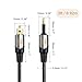 CableCreation 3 Feet Toslink Male to Mini Toslink Male Digital S/PDIF Audio Optical Fiber Cable 24K Gold Plated Compatible Chromecast Audio,iMac,Mac Pro&More,Black & Silver/1M