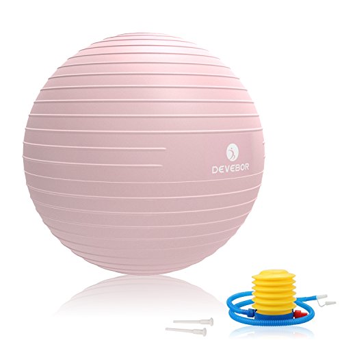 DEVEBOR-Exercise-Ball-for-Yoga-Balance-Fitness-Stability-Workout-Guide-Professional-Grade-Extra-Thick-Yoga-Ball-Chair-with-Quick-Pump-Anti-Burst-Heavy-Duty-Stability-Ball