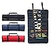 Hense Large Wrench Roll Up Tool Roll Pouch Bag Big Tote Carrier Organizer Easy Storage & Portable Best for Craftwork Handymen Repairmen HSZ-15-03, black