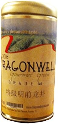 Dragonwell （龙井, Long Jing） Green Tea Leaf, Grade AA, 特级明前龙井， Year 2019 Crop, net weight 2 oz (56 g)