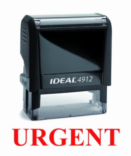NEW Trodat Best Selling Red Office Self-Inking Stock Rubber Stamp - URGENT + Free Iphone 3GS or Iphone 4 Case