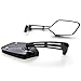Krator Custom Rear View Mirrors Black Pair w/Adapters Compatible with Honda Ruckus Aero Z EZ 50 90